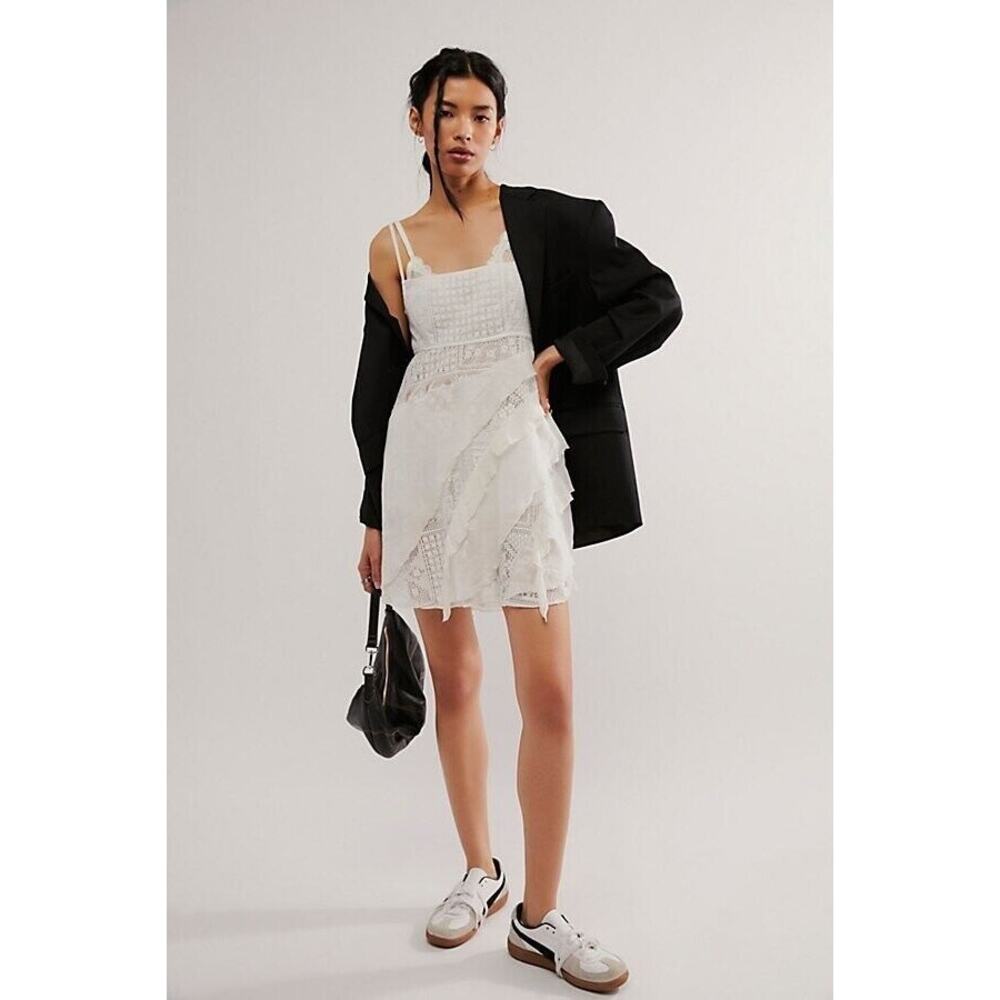 Free People‎ One Florine Slip Dress in White Size XL NWOT - Picture 4 of 6